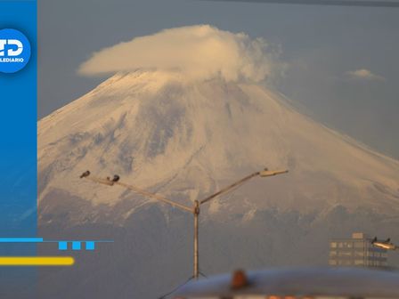 El volcán Popocatépetl amaneció nevado ante el paso del frente frío 47 | Andrés Lobato