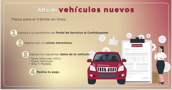 Proceso para trámite de emplacado en el Estado de México. (Portal Web del Gobierno del Estado de México)