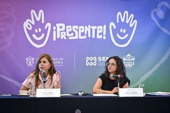 La rectora de la UDG, Karla Planter presentó la estrategia que se aplicará en bachilleratos. | Universidad de Guadalajara