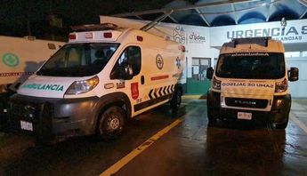 Adulto mayor golpeado fue trasladado a la unidad médica Cruz Verde Marcos Montero de Tlaquepaque.