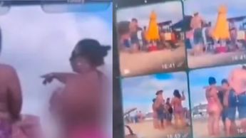 Videos que enviaba el turista a sus chats de WhatsApp