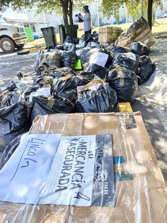 Mercancía asegurada por infringir los derechos de propiedad industrial en Nuevo León. | Agustín Martínez