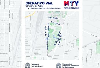 Cierres viales en Monterrey miércoles 27 noviembre