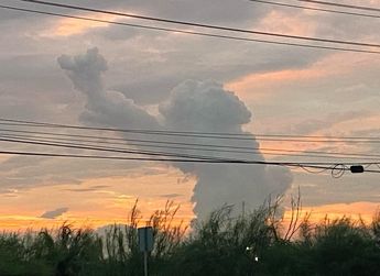Algunos usuarios aseguran que la nube tiene forma de Godzilla. | Especial