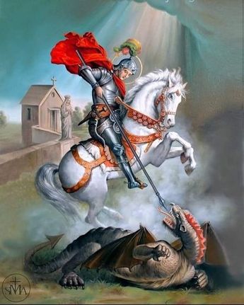 La oración de San Jorge puede leerse en cualquier lugar / Especial