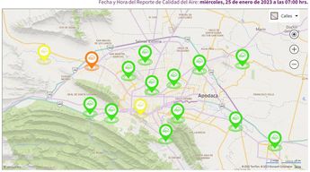 La estación García Noreste registró mala calidad del aire. | Cortesía