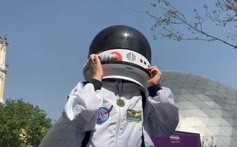 Entre los asistentes habían niños disfrazados de astronautas de la NASA / Mario C. Rodríguez