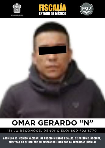 Omar Gerardo estuvo prófugo durante casi un año tras agredir a su pareja en Ecatepec. | FGJ Edomex