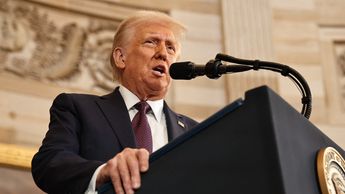 Donald Trump hablo de temas migratorios y económicos durante su primer discurso como presidente de EU en 2025 | AFP