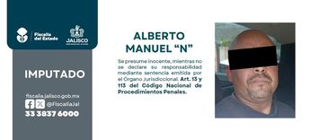 El imputado permanecerá bajo proceso mientras se define si es vinculado a proceso por el delito de desaparición | Foto: Fiscalia de Jalisco