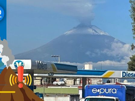 Hoy miércoles 9 de octubre el volcán Popocatépetl amaneció con actividad moderada / Andrés Lobato