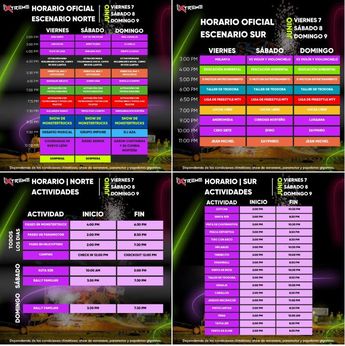 Horarios de presentaciones en Expo Xtreme en Santiago, Nuevo León. | Especial