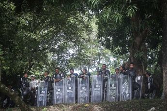 Elementos de la Guardia Nacional blindan las inmediaciones de la Cumbre. | Araceli López