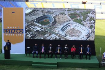 Conferencia de prensa de la presentación del proyecto del nuevo estadio de Tigres / Jorge López
