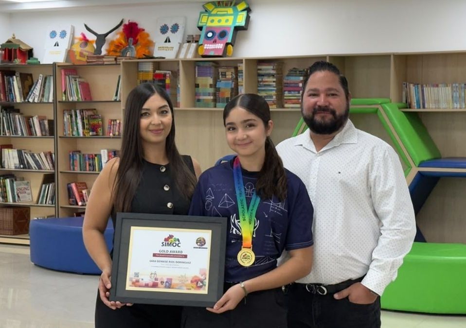 Sara Denisse, de 13 años, puso en alto el nombre de México tras obtener la medalla de oro en Singapur. | Víctor González Garza