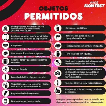 Objetos permitidos / Especial