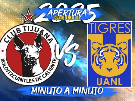 Tigres venció 2-0 a Xolos en el 'Uni' durante el Apertura 2025 / Especial