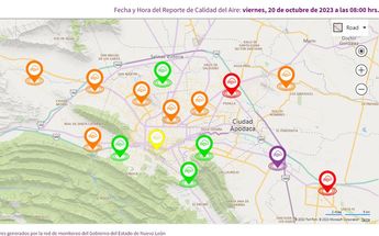 Calidad del aire hoy 20 de octubre 2023, Monterrey | Sistema Integral de Monitoreo Ambiental