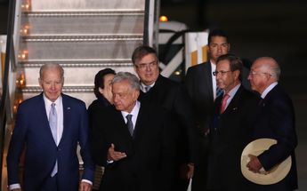 Andrés Manuel López Obrador y Joe Biden en AIFA / Javier Rios
