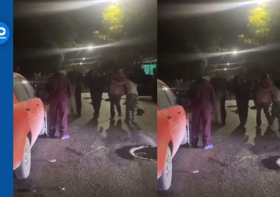 Captan riña entre hombres y mujeres en Linares, Nuevo León. | Especial