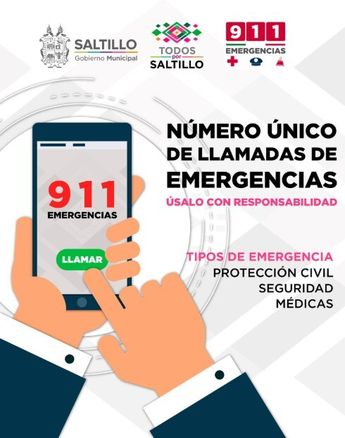 Mediante la aplicación 911 puedes reportar situaciones de emergencia o peligro.