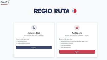 Regio Ruta 2026, requisitos.| Especial