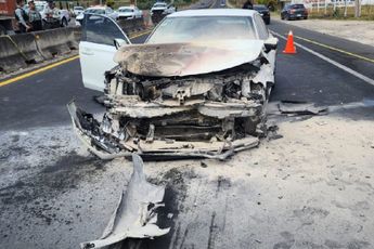 La circulación en la carretera presentó importantes complicaciones viales tras el accidente | Protección Civil de Tala