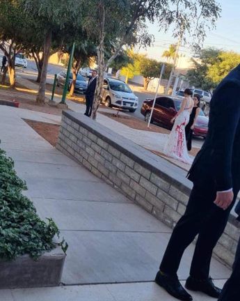 La novia fue atacada antes de entrar a la iglesia. | Especial
