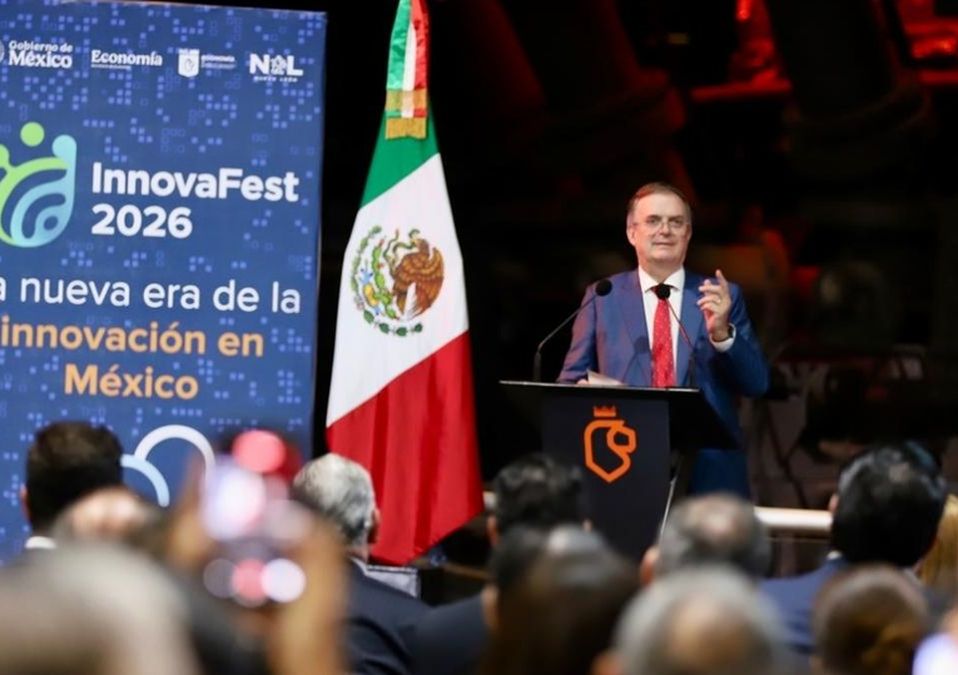 Marcelo Ebrard y el gobernador Samuel García presentaron la 1ra edición del InnovaFest, que se celebrará el 29 de mayo. | Roberto Alanís