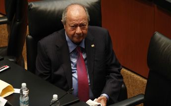 Romero Deschamps durante una sesión ordinaria del Senado. | Cuartoscuro