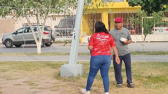 Comienza instalación de tendederos en Línea Verde