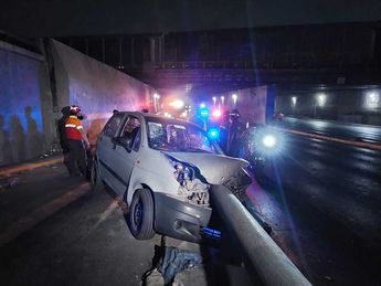 Accidente vial sobre la avenida Fidel Velázquez. | Leyda Estrada