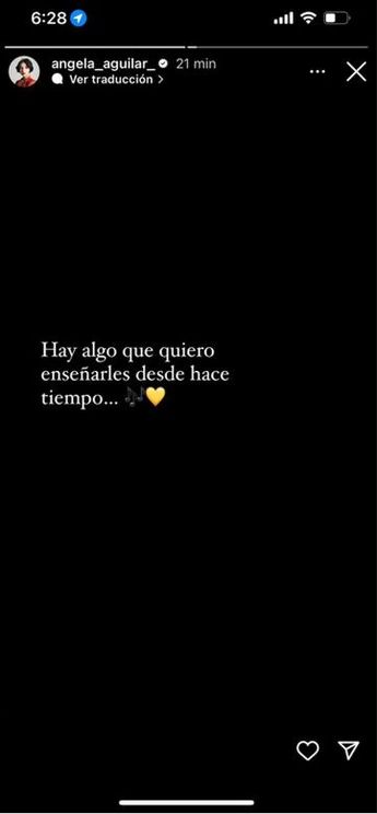 Mensaje publicado por Ángela Aguilar./ IG @angela_aguilar_
