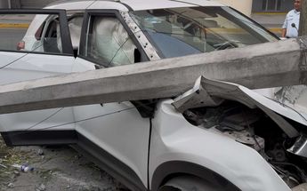 Tras el accidente, las autoridades tuvieron que cerrar el carril de baja velocidad por algunos momentos. | Cortesía
