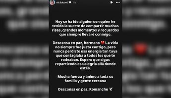 Despide Elrubius al comanche a través de una historia.