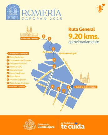 La realización de la Romería requerirá que se cierren algunas calles de Guadalajara y Zapopan | Arquidiócesis de Guadalajara