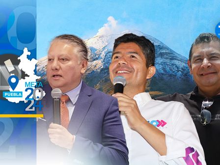 Debate entre candidatos a la gubernatura de Puebla 2024 / Agencia Es Imagen / Samantha Martínez