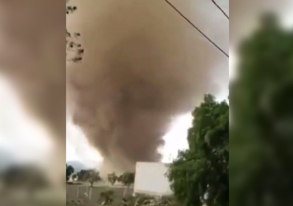 Tornado en Chalchicomula de Sesma | Twitter